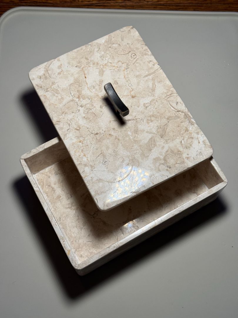 Fossil Stone Trinket Box