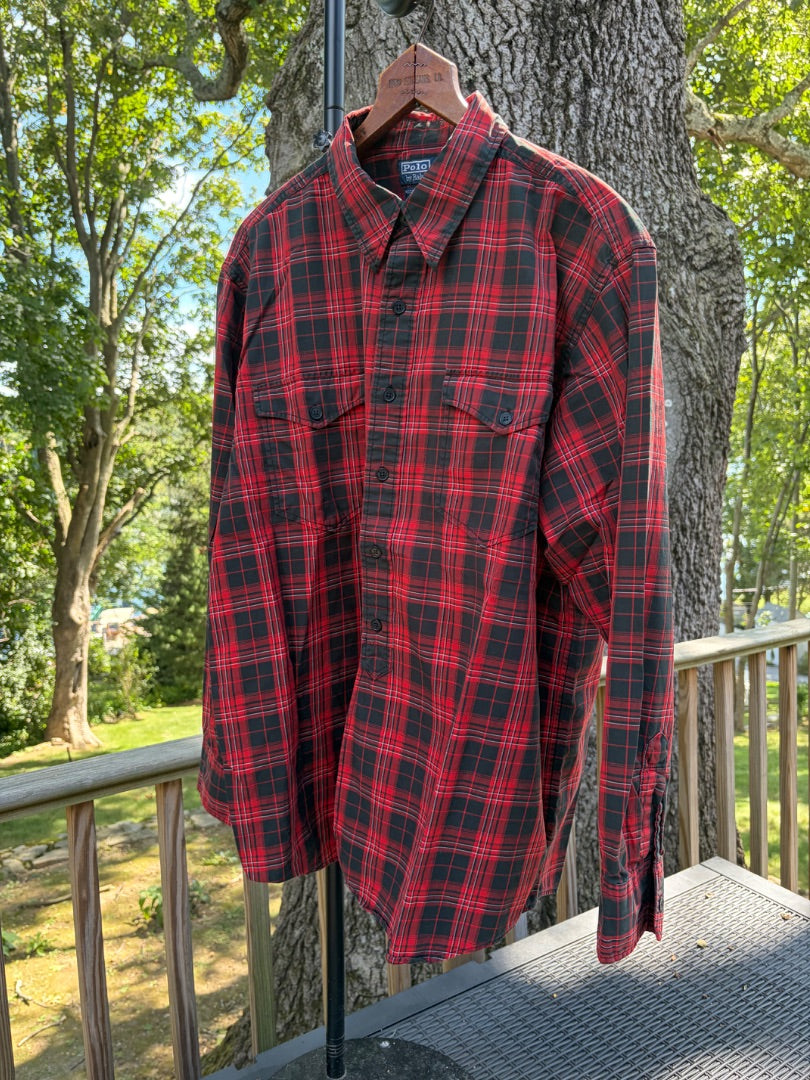 Red Polo Ralph Lauren clothing: vintage, L