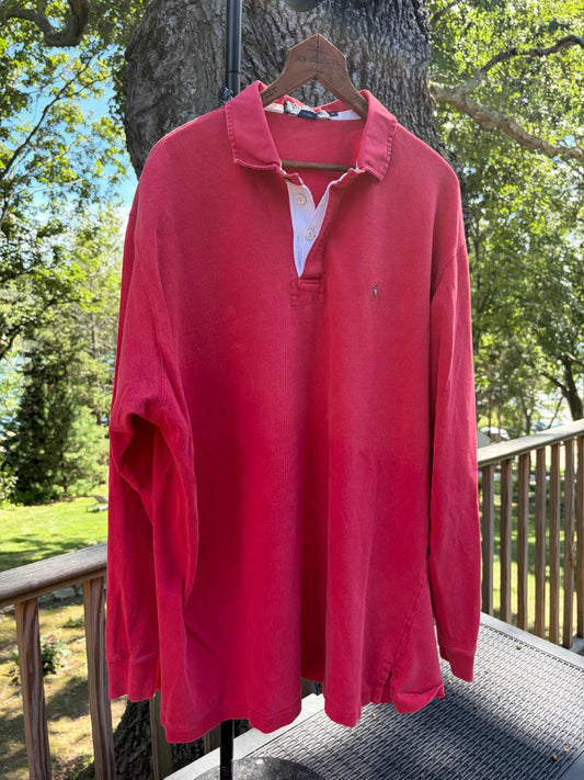 Red Polo Ralph Lauren clothing: vintage, XL