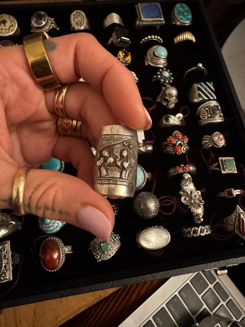 Japanese high relief ring