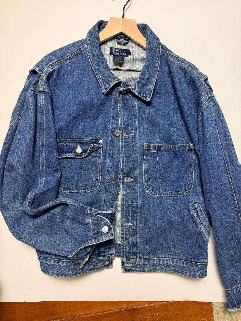 Blue Polo Vintage Polo Ralph Lauren denim western 90’s jacket XL, XL