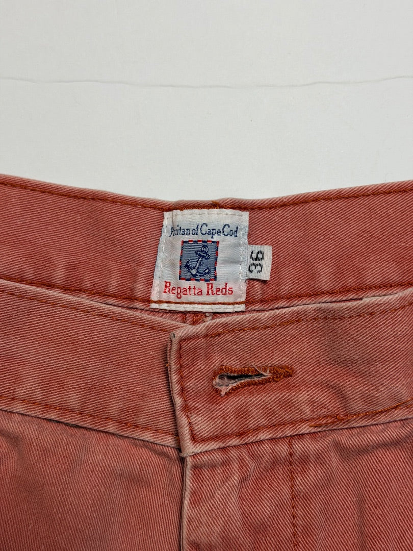 Pink Puritan Vintage Nantucket reds shorts by puritan “regatta Reds” 36, 36
