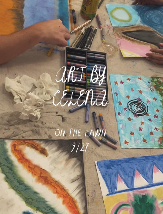 Art by Celena: Oil Pastels on the Lawn