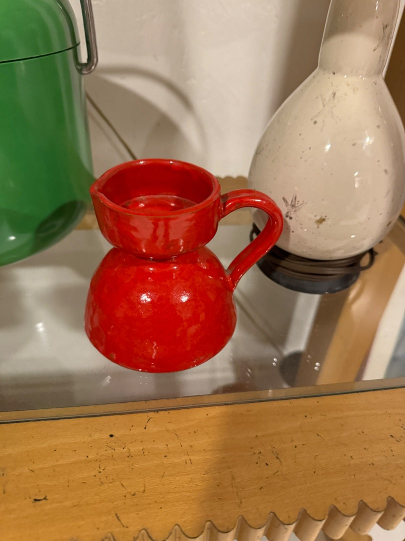 Italy red mcm pitcher