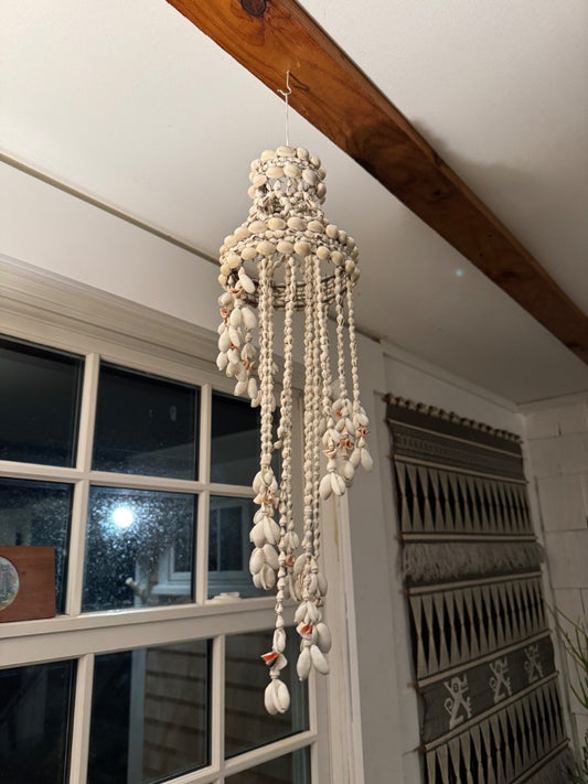 Vintage shell chandelier