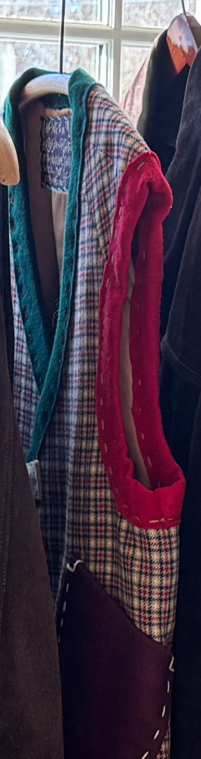 Upcycled wool /felt vest
