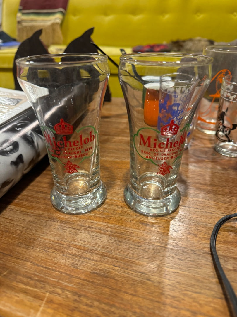 2 beer glasses