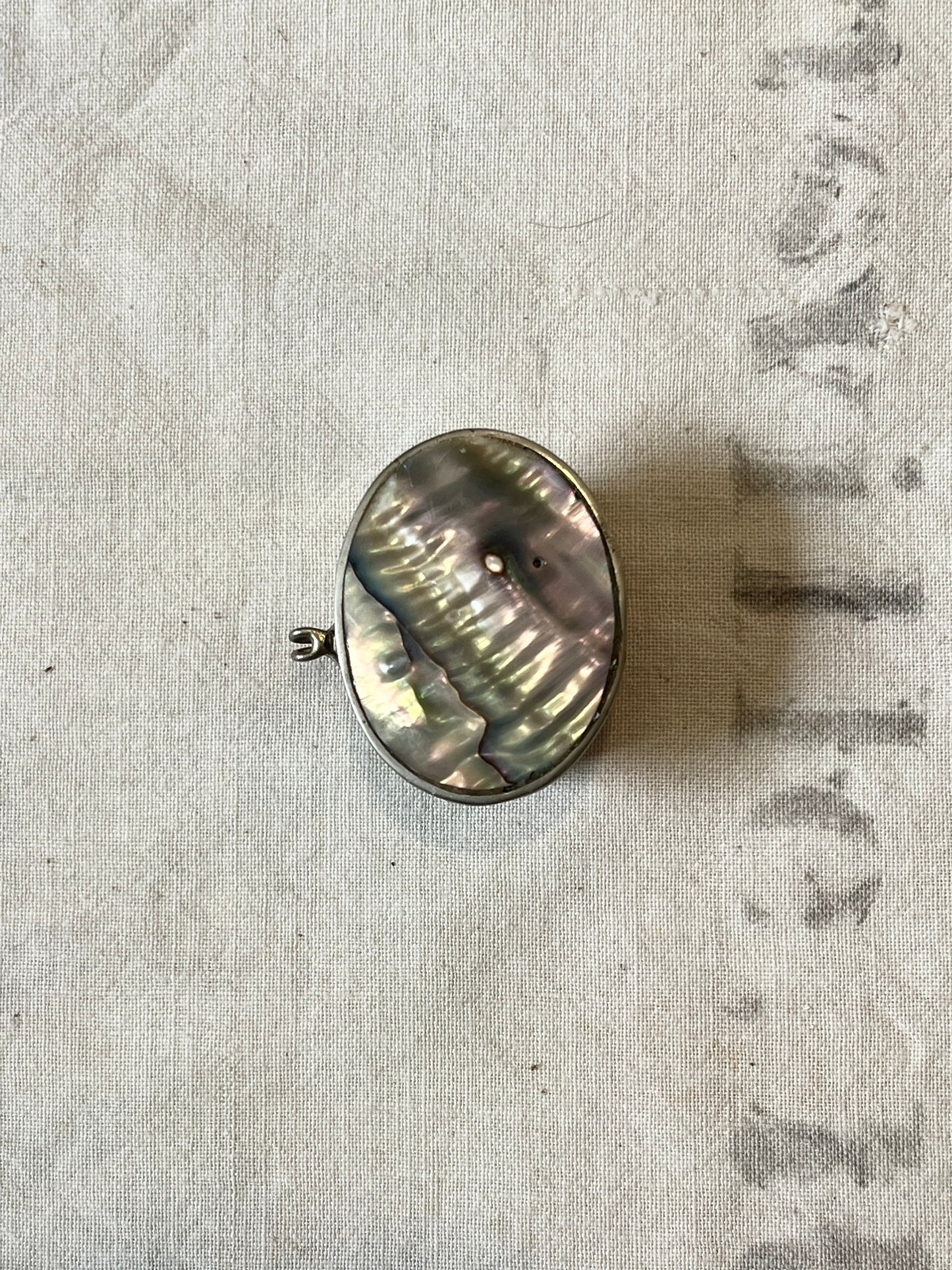 Abalone Sterling Pill Box