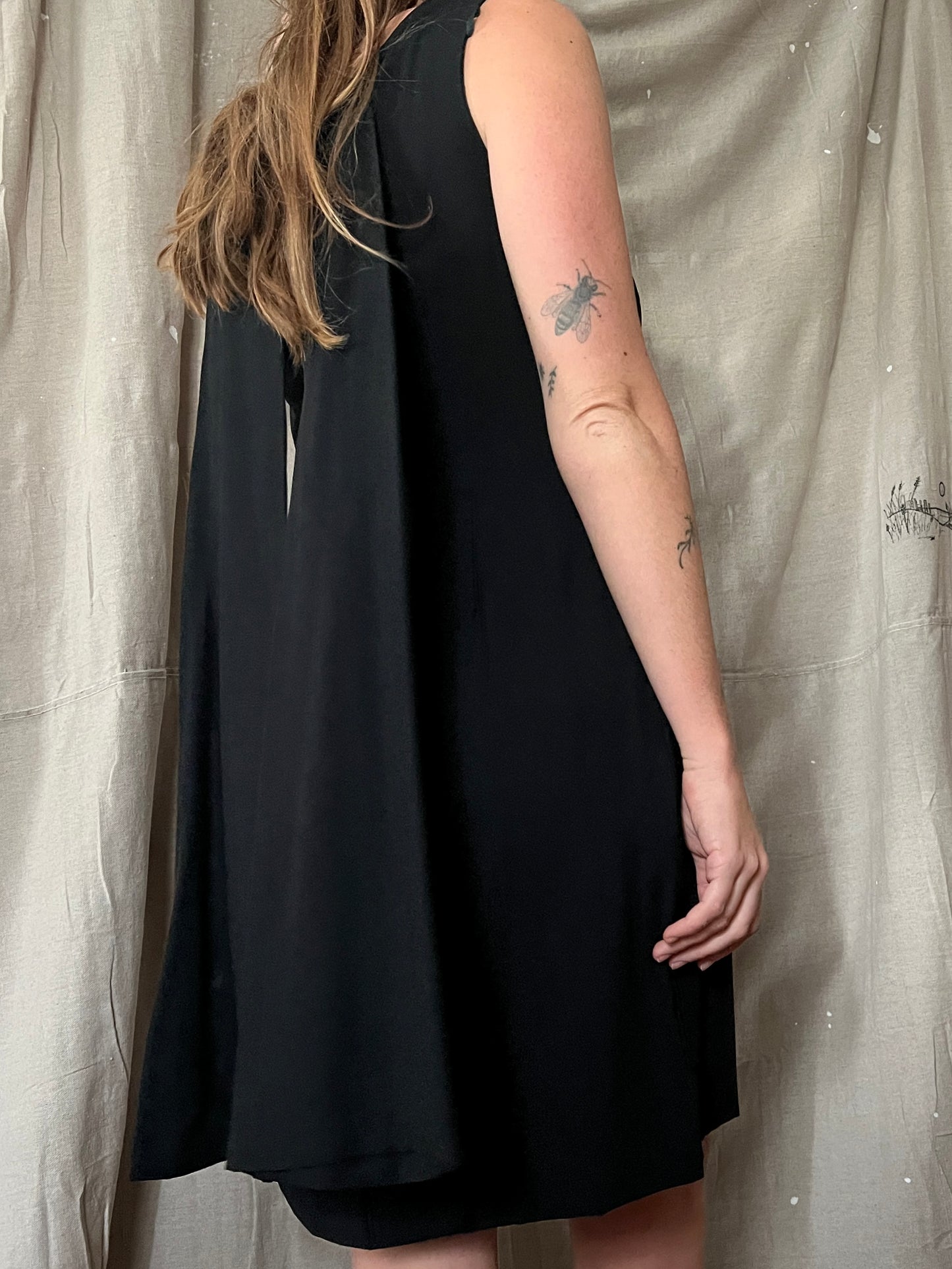 60s Sequin Bow Dress, M