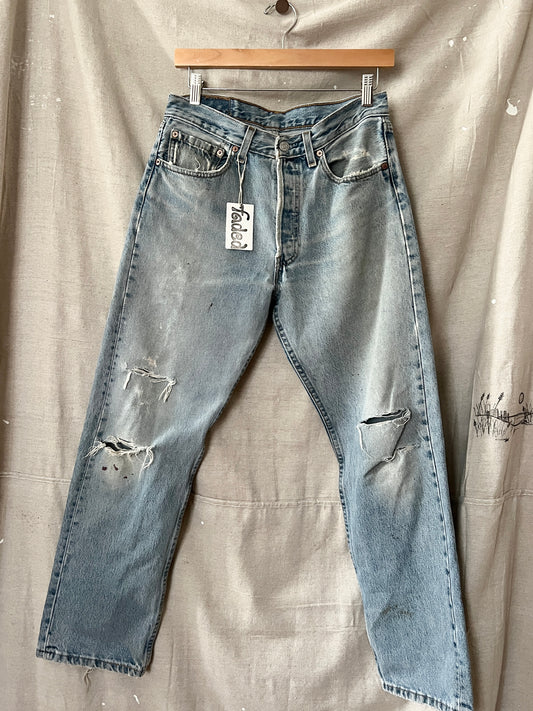 Distressed 501 Levi’s Denim, 31
