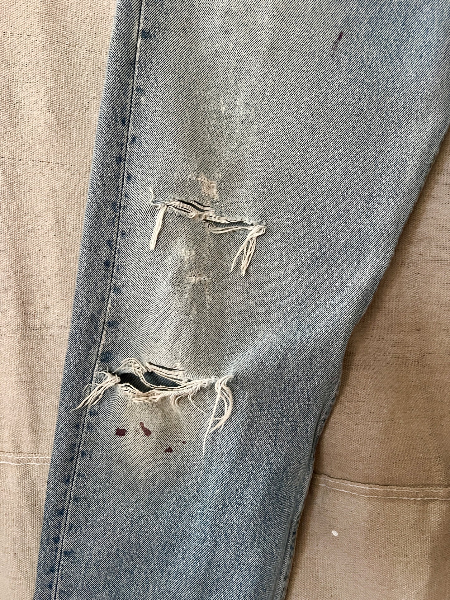 Distressed 501 Levi’s Denim, 31