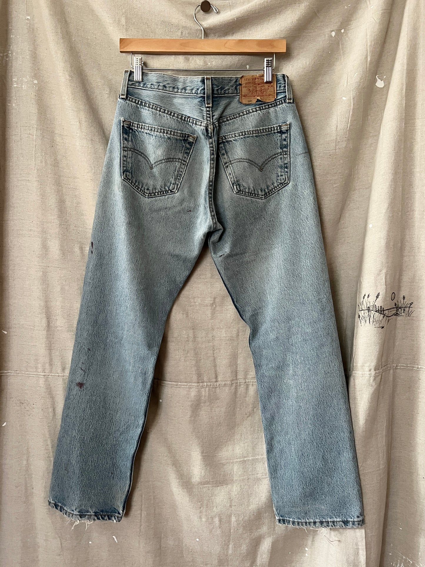 Distressed 501 Levi’s Denim, 31