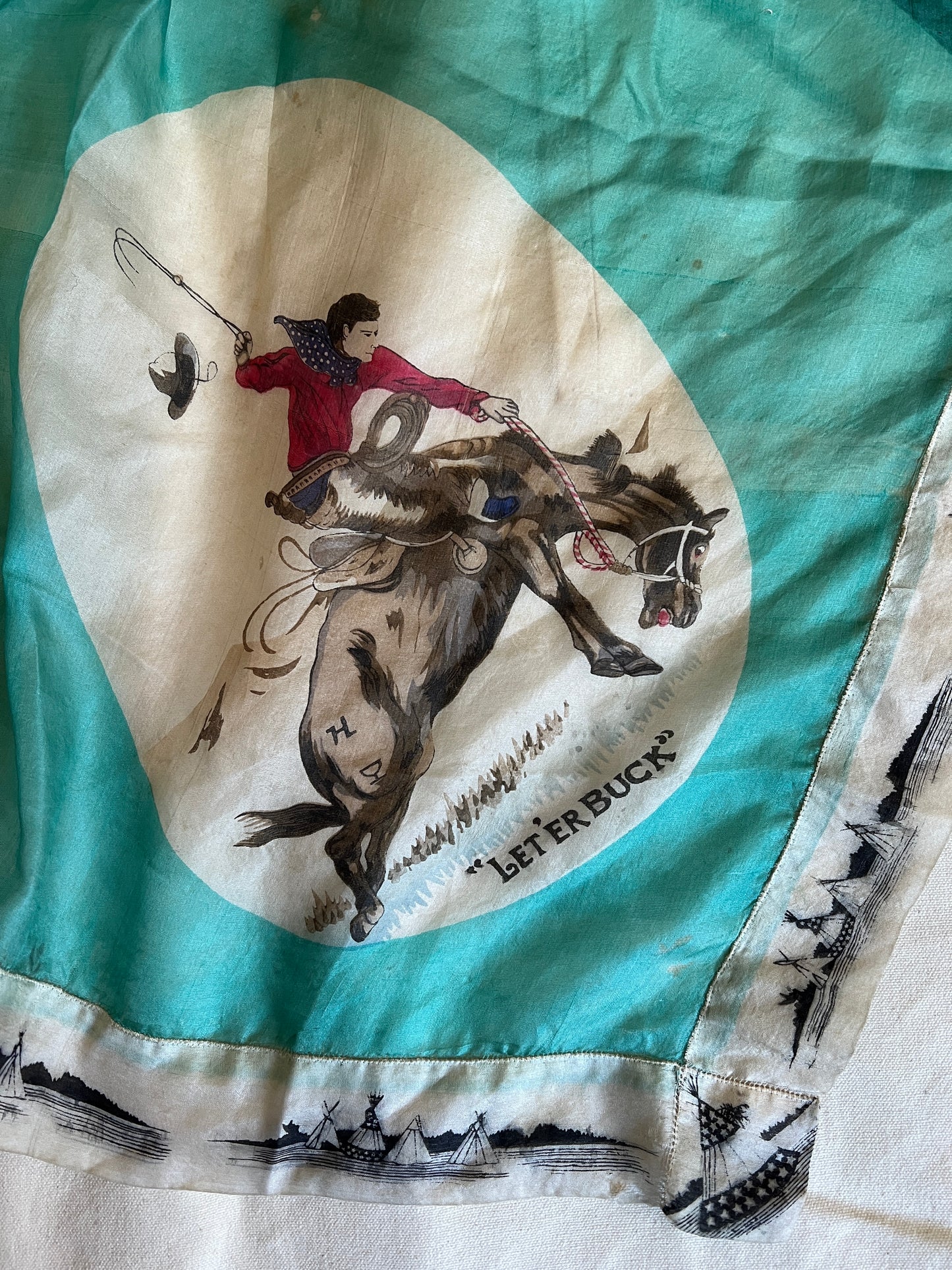 Cowboy Silk Scarf