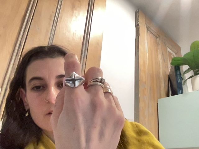 paper toy modeled SS ring, 7