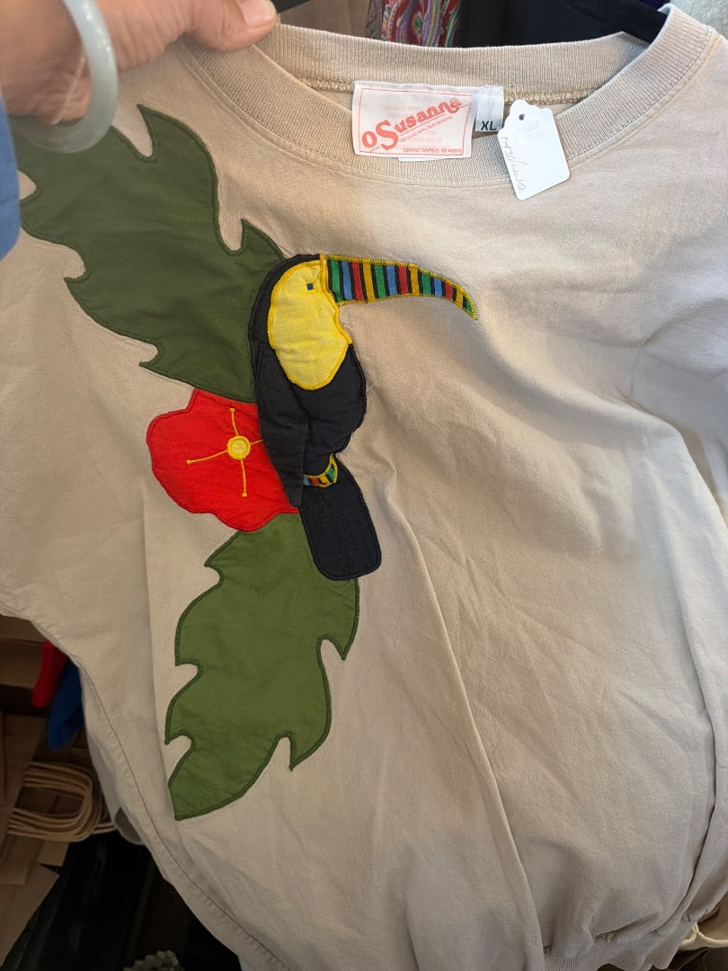 LB puffy toucan sweater