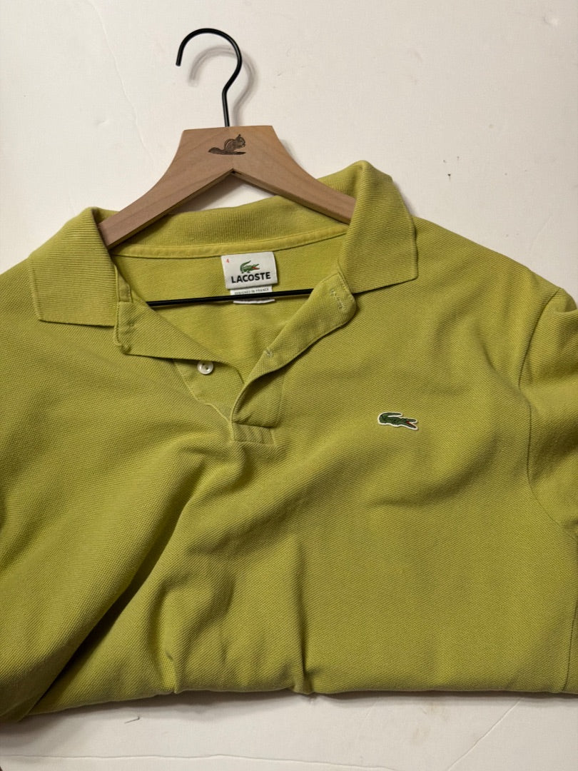 Chartreuse green Lacoste Vintage Lacoste polo shirt medium chartreuse, Medium