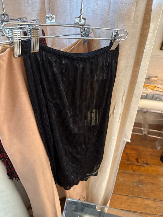Black  Sheer slip skirt