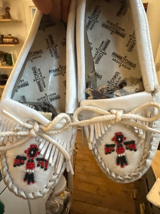 White moccasins