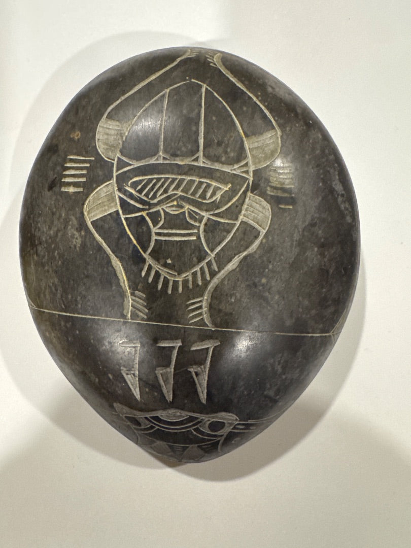 Soap stone carved scarb