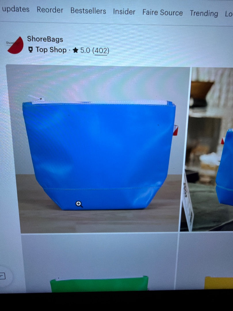 Light blue Shore bags Splash zip pouch