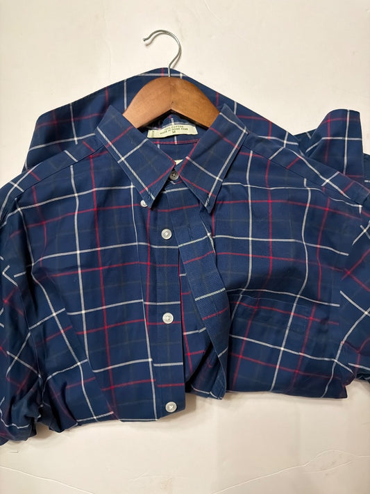 Blue Orvis Vintage Orvis plaid Oxford shirt Medium, M