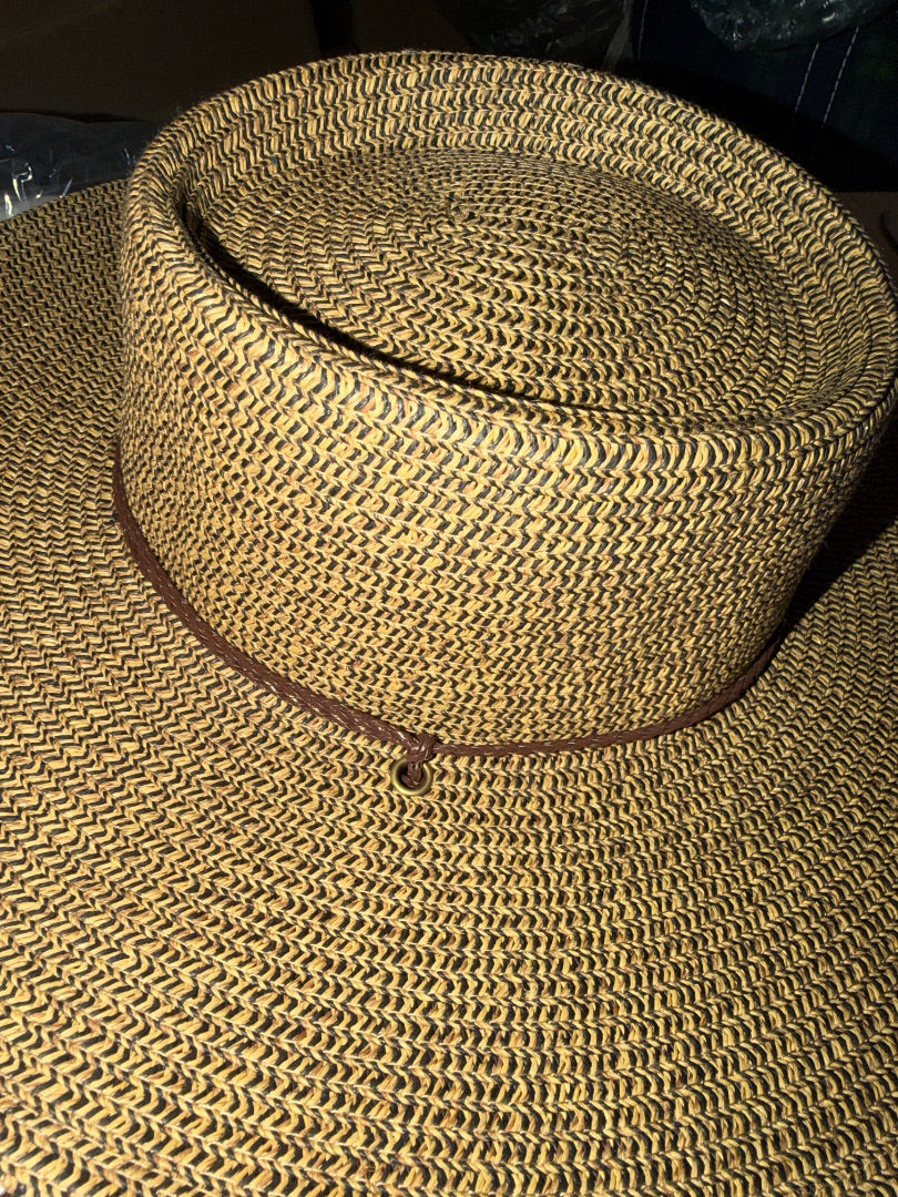 Dark Heather Solove Woven sun hat