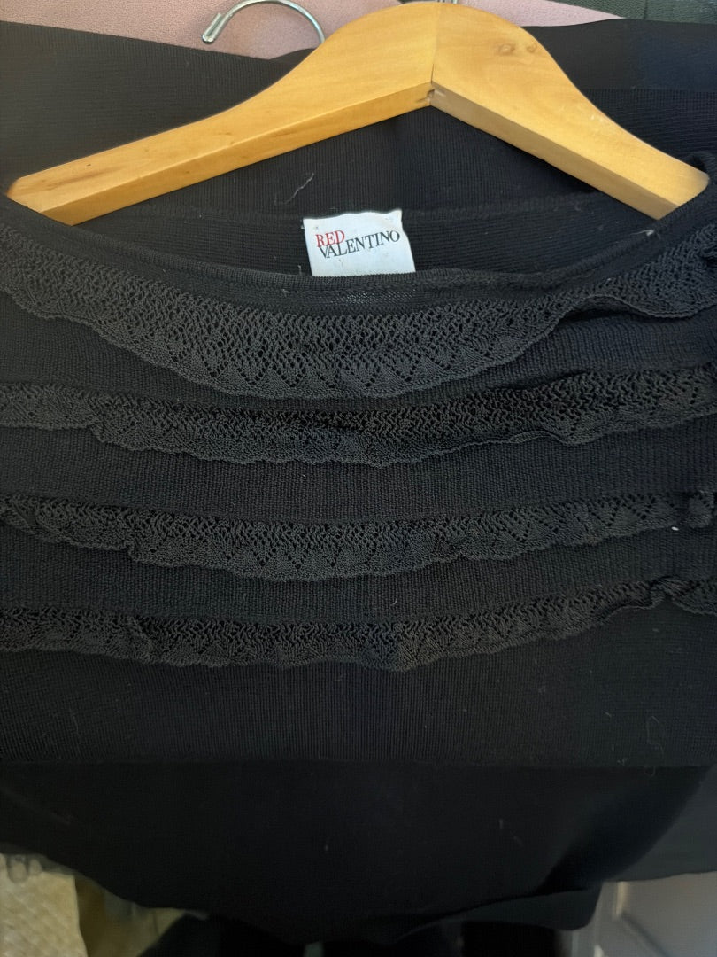 Valentino ruffle knit dress
