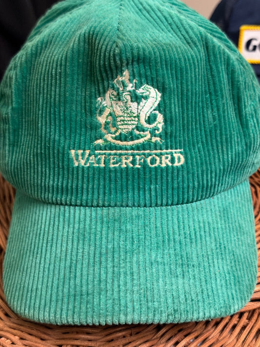 Green Vintage Vintage Mercedes Benz printed corduroy red hat, OS
