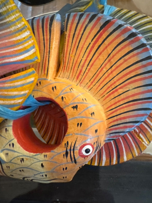 Hand painted tropical fish napkin rings (5)