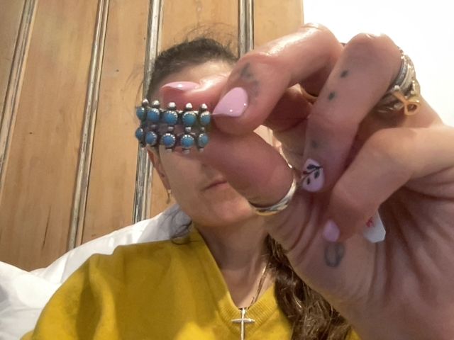 native snake eye native ring, 6.5