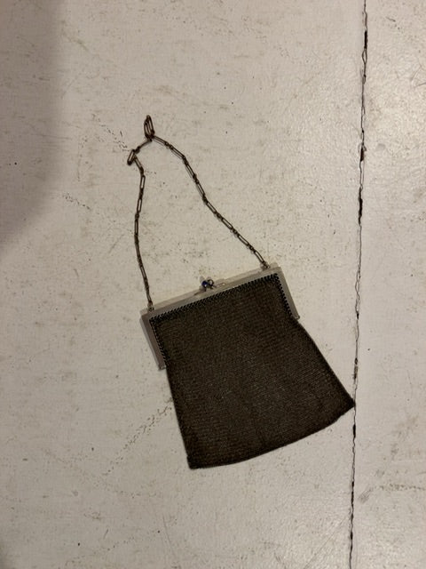 Antique Silver Mesh Purse