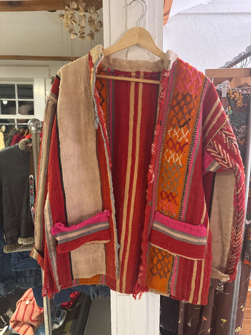 Kilim carpet coat
