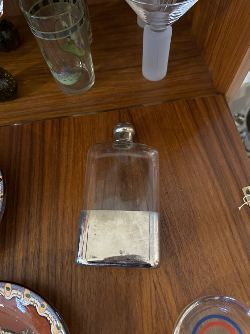 German gls/silver flask