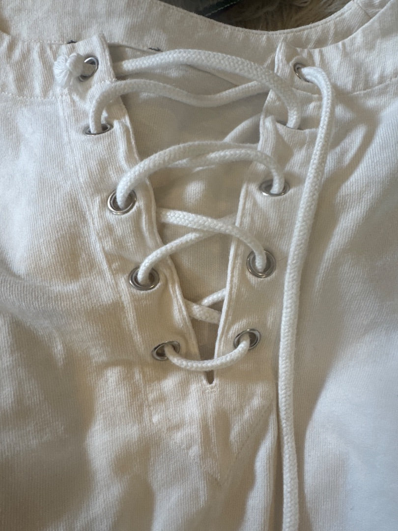 White cotton nautical dress