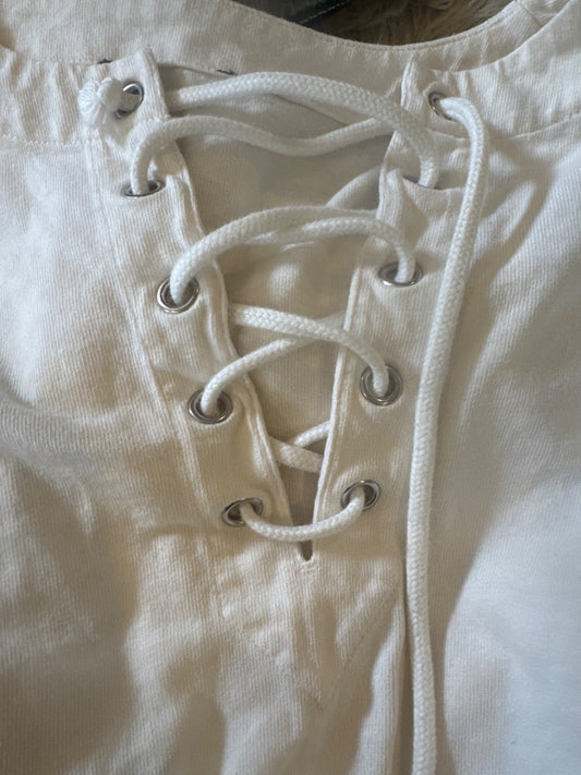 White cotton nautical dress