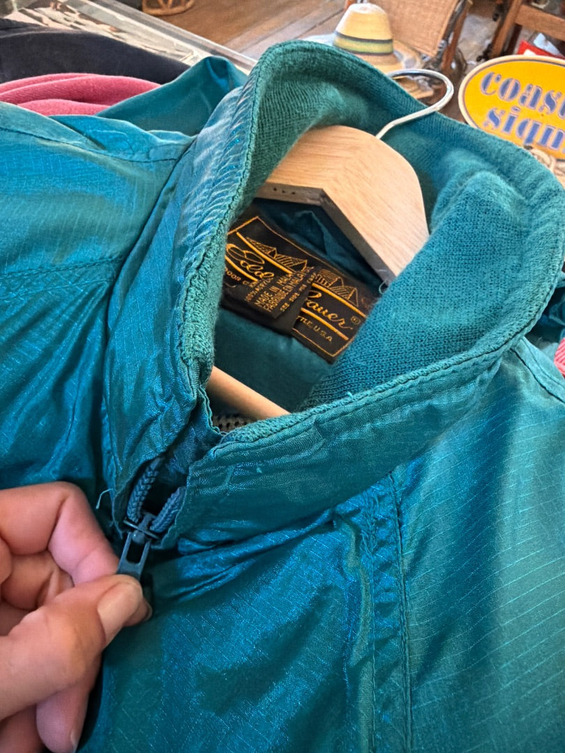 LB 90’s turquoise windbreaker