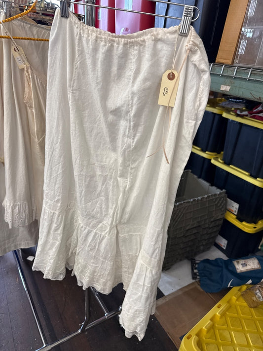 White  Antique petticoat