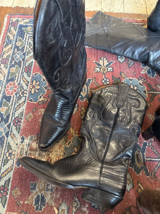 Black Nine west Cowboy boots, 6.5
