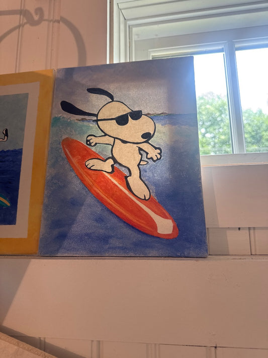 Surfing snoopy w/sunnies on