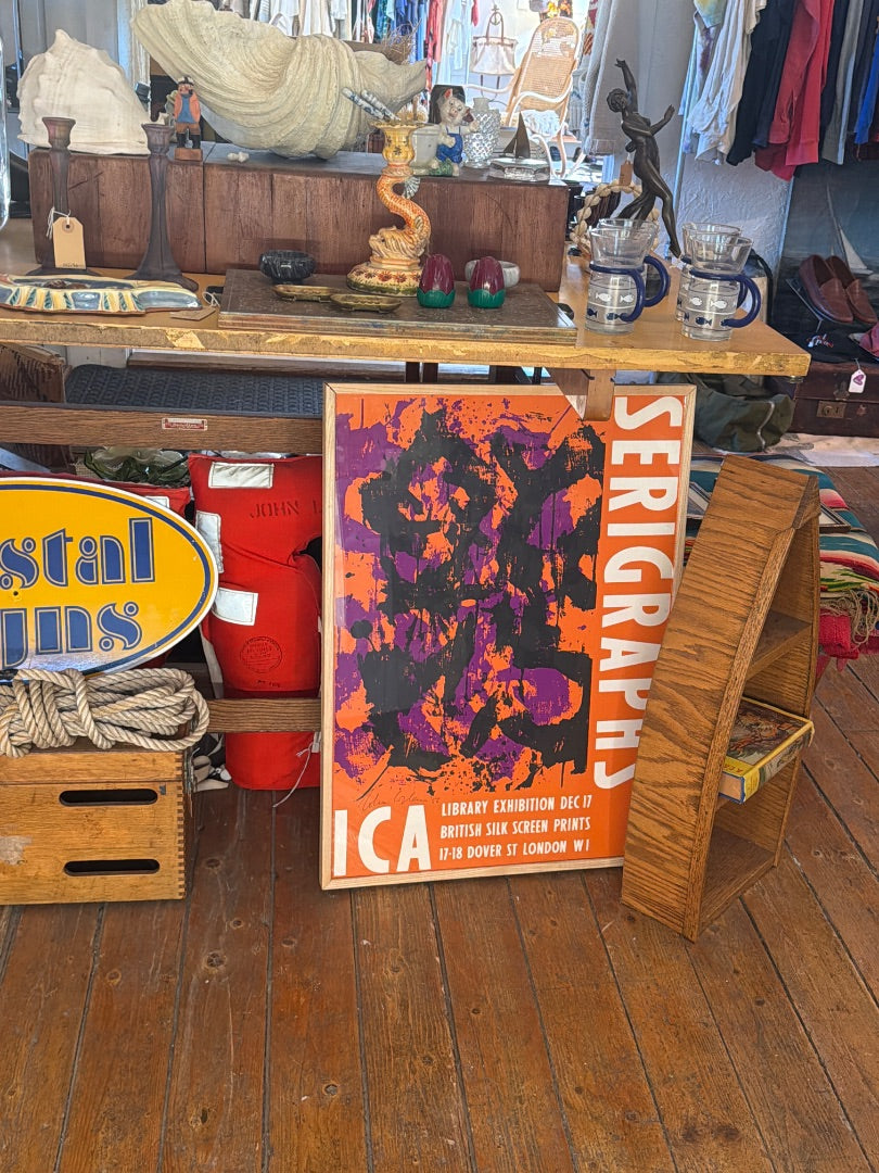 1956 serigraphs exhibition poster -signed
