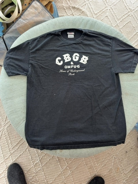 Black CBGB clothing: vintage, XL