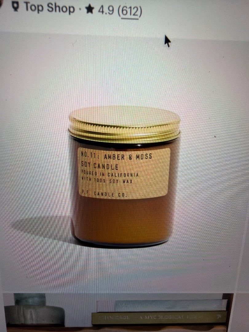 Amber & moss P&F Candle