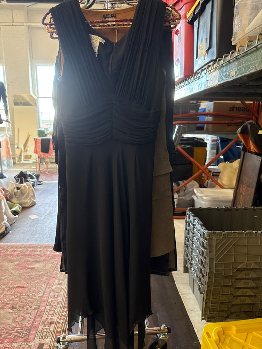 Black Redux 100% silk y2k dress