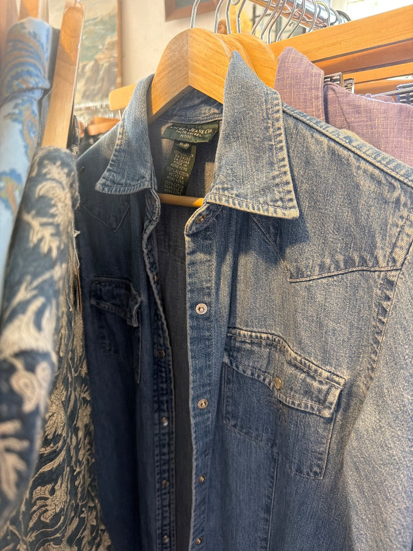 RL long denim dress
