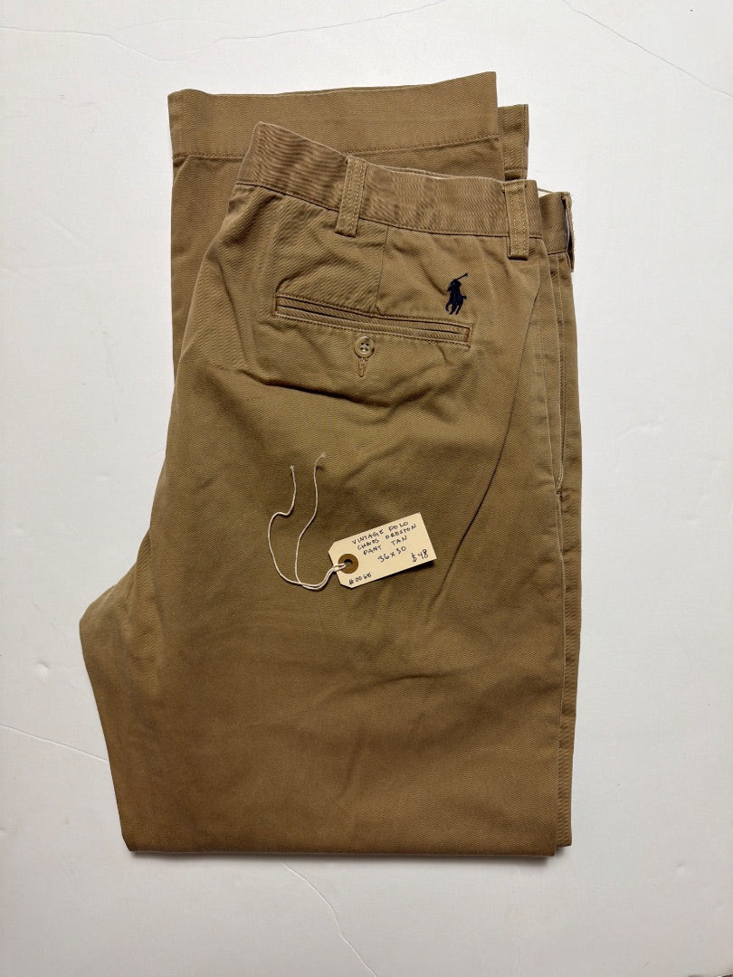 Tan Polo Vintage polo chinos Preston pant tan size 36X 30, 36x30