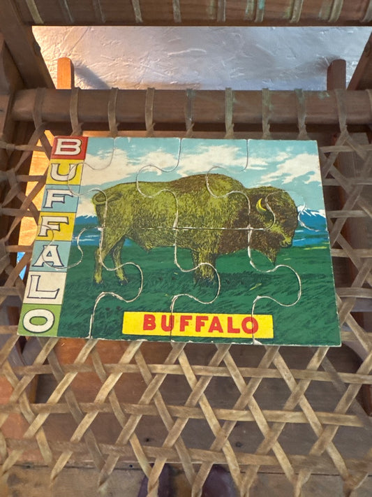 Vtg buffalo puzzle