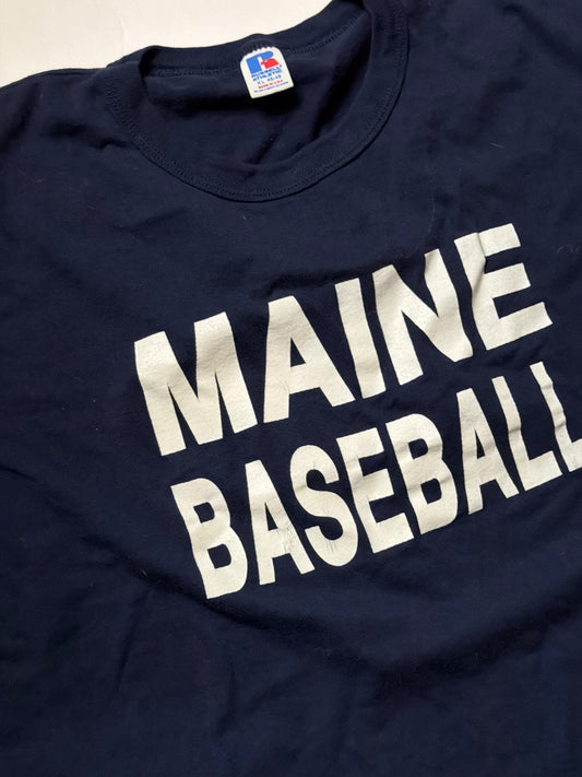 Navy Russel Vintage “Maine Baseball” Russel t shirt XL, XL