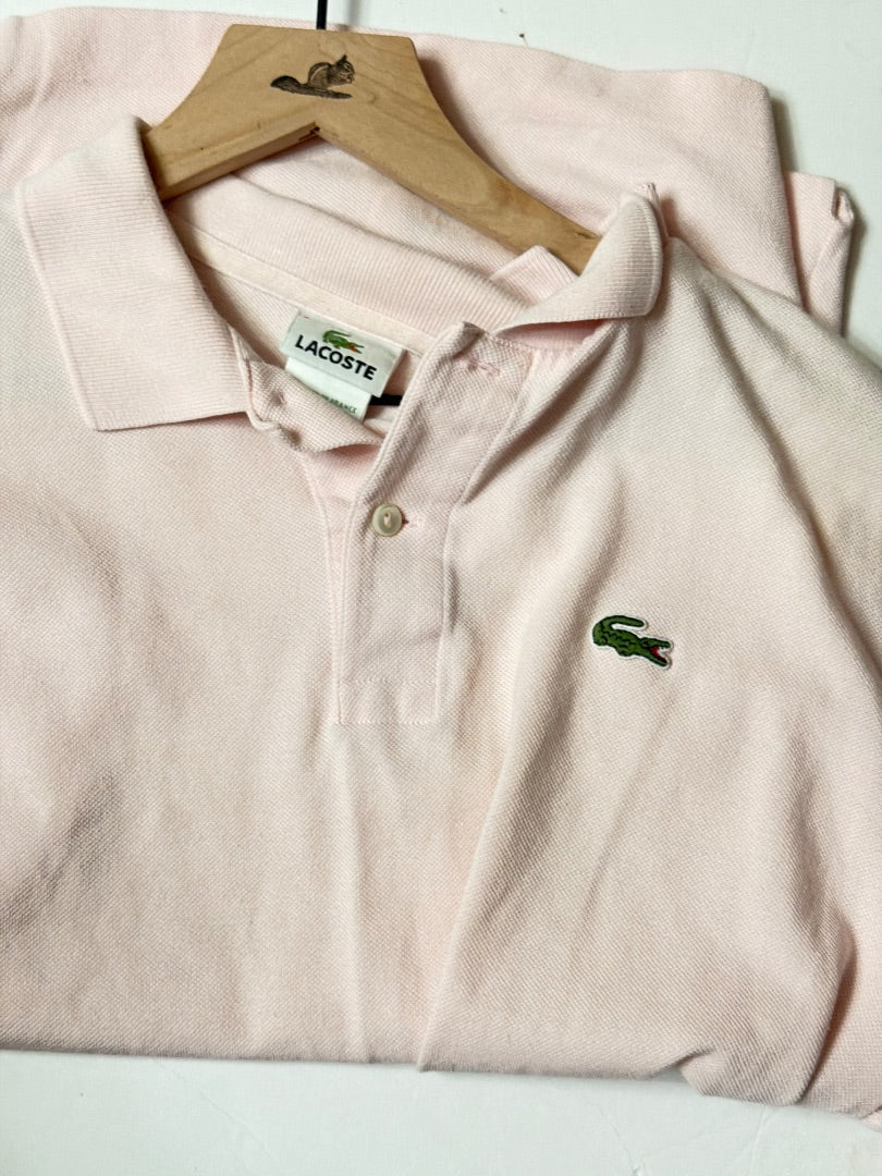 Pink Lacoste Vintage Lacoste polo shirt pink large, L