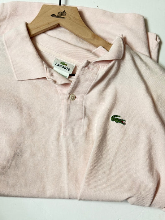Pink Lacoste Vintage Lacoste polo shirt pink large, L