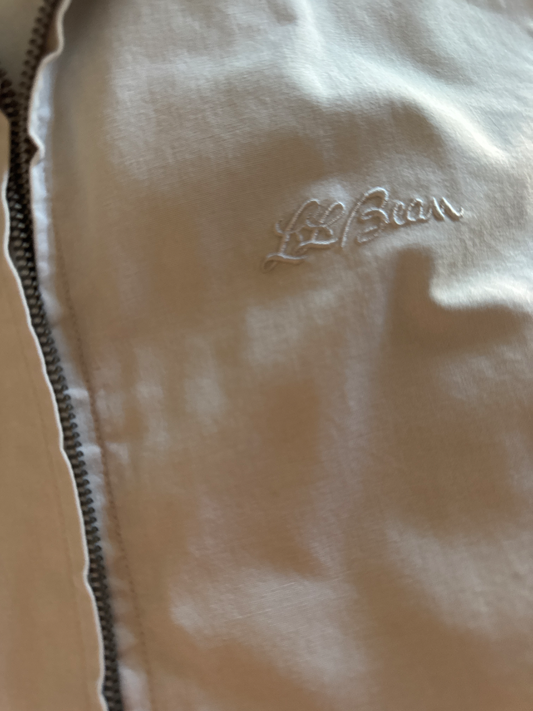 Vtg LLBEAN light tan coat
